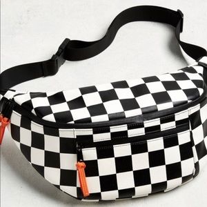 Crossbody Waist Hip Bag Pack Checker Adjustable XL